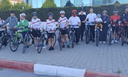 Uşak’ta bisiklet pedalları sağlık için çevrildi!