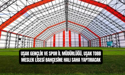 Uşak TOBB Meslek Lisesi'nin Bahçesine Halı Saha Yaptırılacak