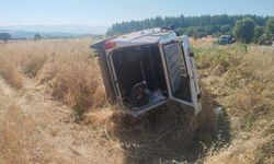 Uşak’ta bir otomobilin şarampole düşmesi sonucu yaşanan kazada 1 bebek yaralandı