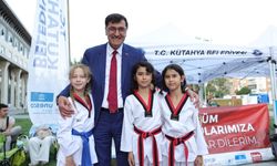 Kütahya'da minik Taekwondocular kıyasıya mücadele etti