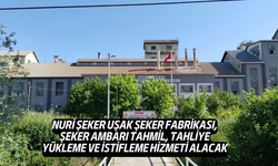 Nuri Şeker Uşak Şeker Fabrikası, Şeker Ambarı Tahmil Tahliye Yükleme ve İstifleme Hizmeti Alacak