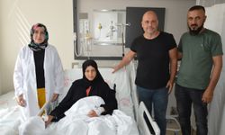5'inci gebeliği olan ve 4 kez sezaryen geçiren hasta, Uşak'taki operasyonla sağlığına kavuştu