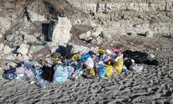 Dikili'nin berrak deniziyle bilinen Pissa Koyu'nu çöplerle mahvettiler!