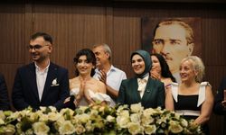 Denizli'de evlilik kredisiyle evlenen çiftin nikah şahidi oldu