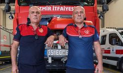 İzmir itfaiyesinin 33 yıllık ikiz Ahmet ve Mehmet Berber kardeşleri