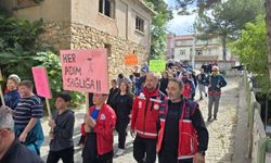 Banaz Kızılcasöğüt'te Dünya Yürüyüş Günü nedeniyle fiziksel aktivite etkinliği