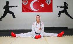 Dikkat dağınıklığına karşı karateye yönelen Uşaklı Ela Su Yıldırım, dünya ikinciliği başarısını elde etti