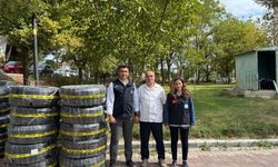 Selendi'deki üreticilere damlama su borusu dağıtıldı