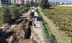 Sarıgöl'de sel ve su baskınlarına karşı 1200 metrelik yağmur suyu hattı