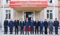 Uşak Valisi Kartal, Ulubey Kaymakamı Neyfel Ören'i ziyaret etti