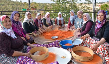 "Şifalı tarhanayı" imece usulüyle hazırlıyorlar