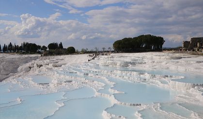 Pamukkale'ye Ramazan Bayramı'nda 64 bin turist gitti