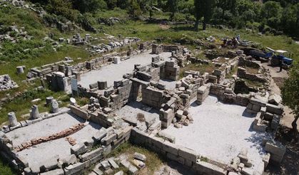 Labraunda Antik Kenti'nin gizlenen duvarları ortaya çıkmaya başladı