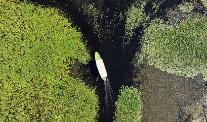 Uşaklı vatandaşların anı biriktiği doğal güzellik: Çivril Işıklı Gölü