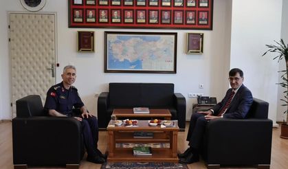 Kütahya Belediye Başkanı, İl Jandarma Komutanı'nı ziyaret etti