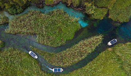 Ula Akkaya'daki Azmak Nehri'nin çevresindeki güzellik! Tekne turlarına yoğun ilgi!