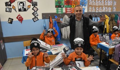 Beşiktaş taraftar grubu, Dinar Tatarlı'daki öğrencileri sevindirdi