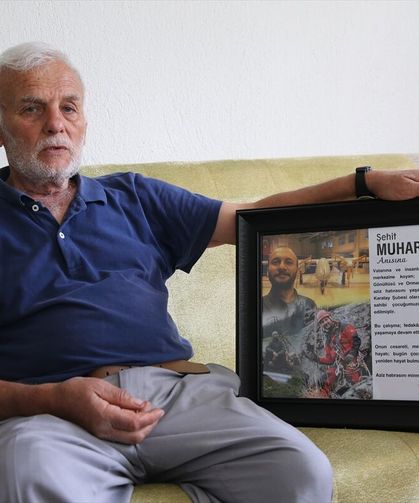 Seyitgazi ve Afyon'daki yangında şehit düşen oğlu Muharrem Can'ı anlattı