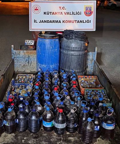 Şaphane'de 960 litre sahte içki yakalandı