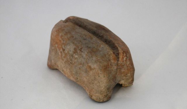 Ulucak Höyüğü kazılarında 7 bin 700 yılık kil obje bulundu