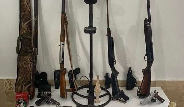 Denizli'de silah kaçakçılığı operasyonu, 2 gözaltı