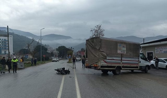 Aydın'da kamyonetle çarpışan motosikletin sürücüsü öldü
