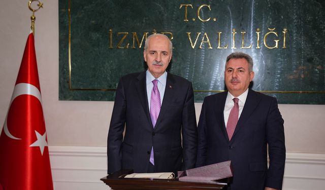 TBMM Başkanı Numan Kurtulmuş, İzmir Valiliğini ziyaret etti