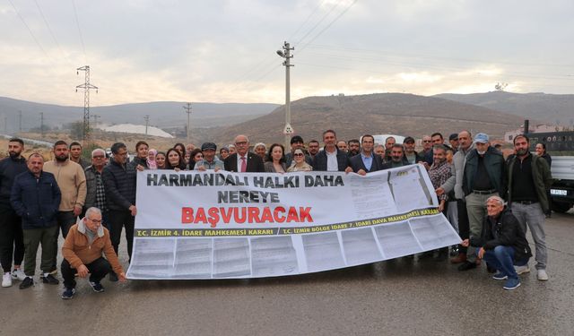 İzmir'de katı atık depolama tesisinin kapatılmaması protesto edildi