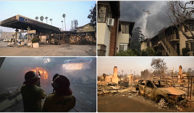 Los Angeles'taki yangınlar 5 ayrı noktada sürüyor