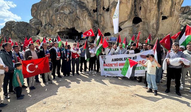 Afyonkarahisar'da, İsrail protesto edildi