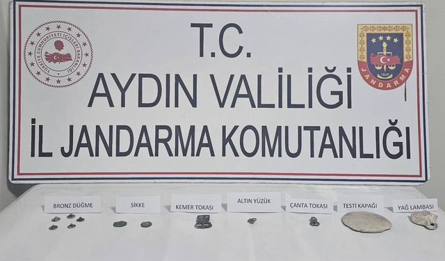 Aydın'da tarihi eser operasyonu, 4 gözaltı!