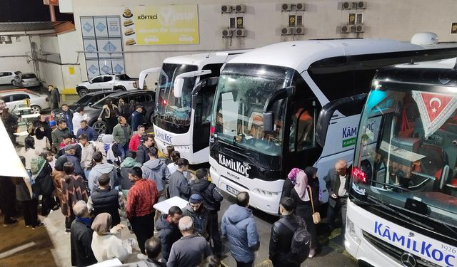 Uşak Otogar'da bayram dönüşü ve asker uğurlaması yoğunluğu