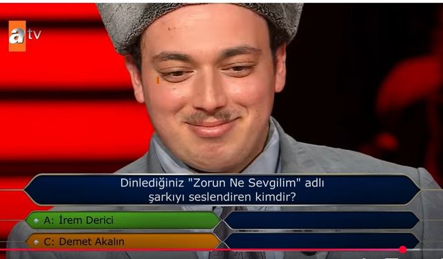 Uşak Üniversitesi öğrencisi Kenan Peker, Milyoner'deki sesli soruda takıldı