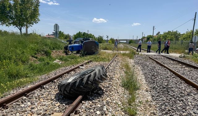 Uşak Ovademirler'de tren kazası, 1 yaralı!