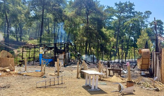 Muğla'daki yangın ormana sıçramadan söndürüldü