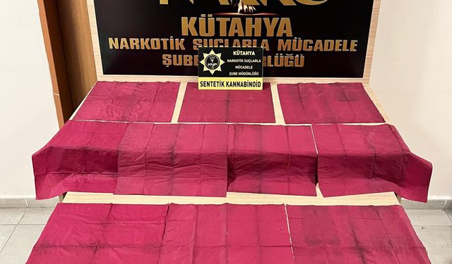 Kütahya'da yasaklı madde operasyonu, 2 tutuklu!