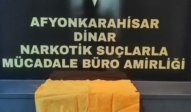 Afyonkarahisar'da yasaklı maddeden 1 şüpheli tutuklandı