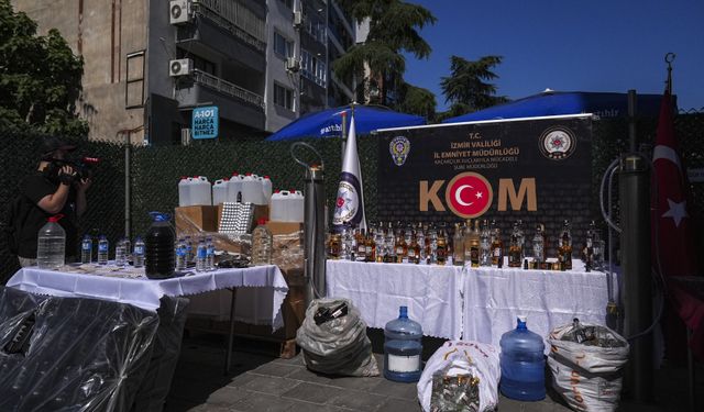 İzmir merkezli sahte içki operasyonu; 6 tutuklu !