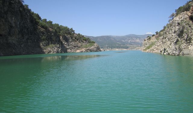 Kale'deki İnceğiz Kanyonundaki tekne turları, suyun ihtiyaç amaçlı kullanımı nedeniyle durdu