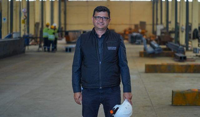 15 yıldır tamir ettiği vinçlerin fabrikasını kurdu!