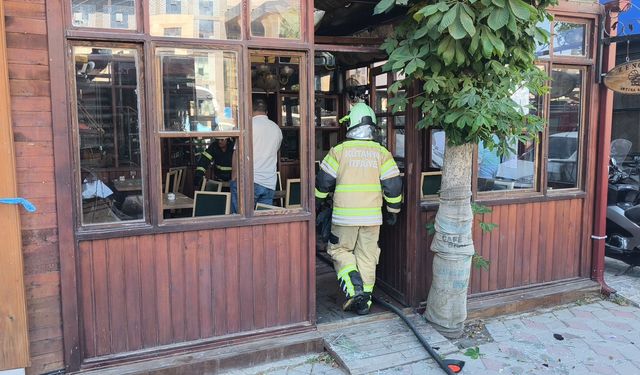 Kütahya'da kafede tüp patladı, 1 yaralı!