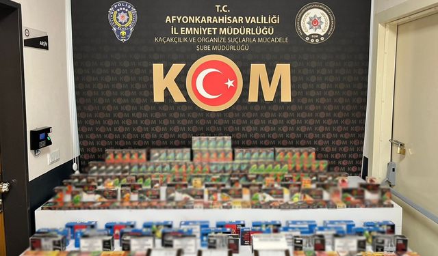 Afyonkarahisar'da 6 bin makaron yakalandı!