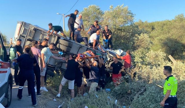 Muğla'da kamyonet devrildi; 1 ölü, 1 yaralı!