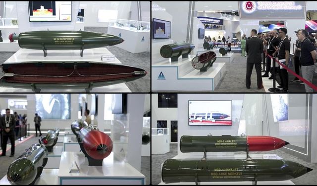 GAZAP ve HAYALET uçak bombaları vitrine çıktı!