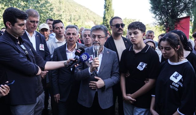 Bakan Yumaklı, şehit orman işçisinin cenaze töreninde konuştu