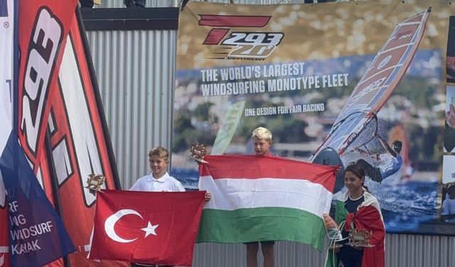 Milli sörfçü Tuna Tekin'den Galler'de 2 madalya kazandı