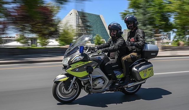 Hastaya hızla ulaşım için Motosiklet ambulanslar yolda!