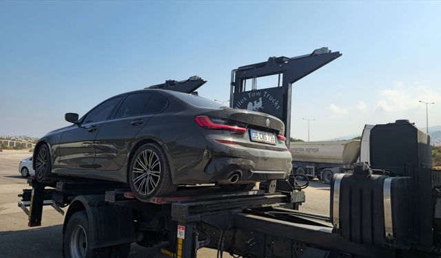 Urla'da lüks otomobille drift atan sürücüye ağır para cezası ve 60 gün men