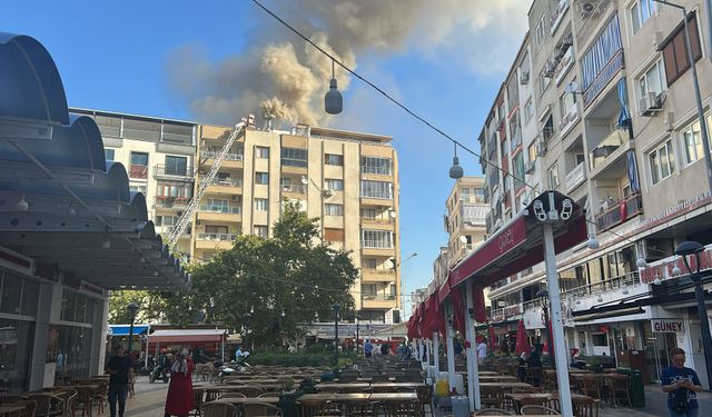 Manisa'da lokantanın bacasında çıkan yangın söndürüldü