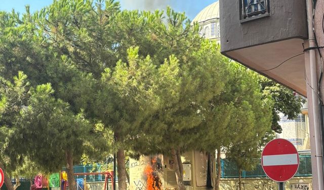 İzmir'de trafodaki yangın büyümeden söndürüldü